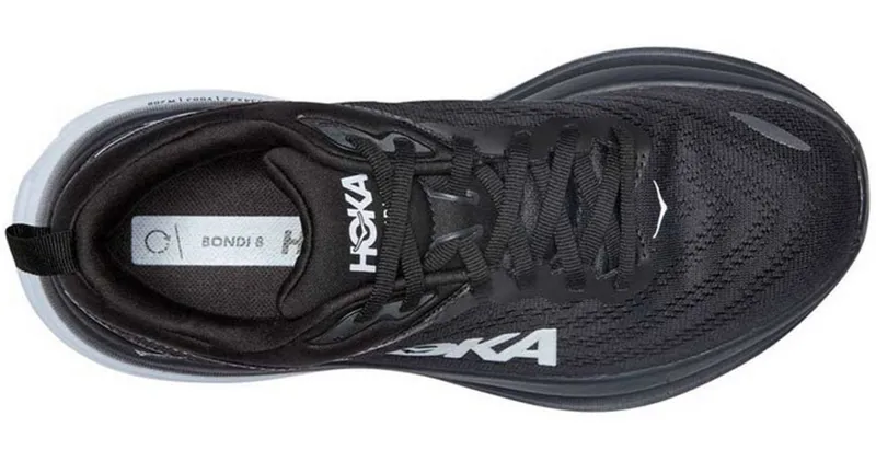 Hoka One One Women's Bondi 8 Black/White-5